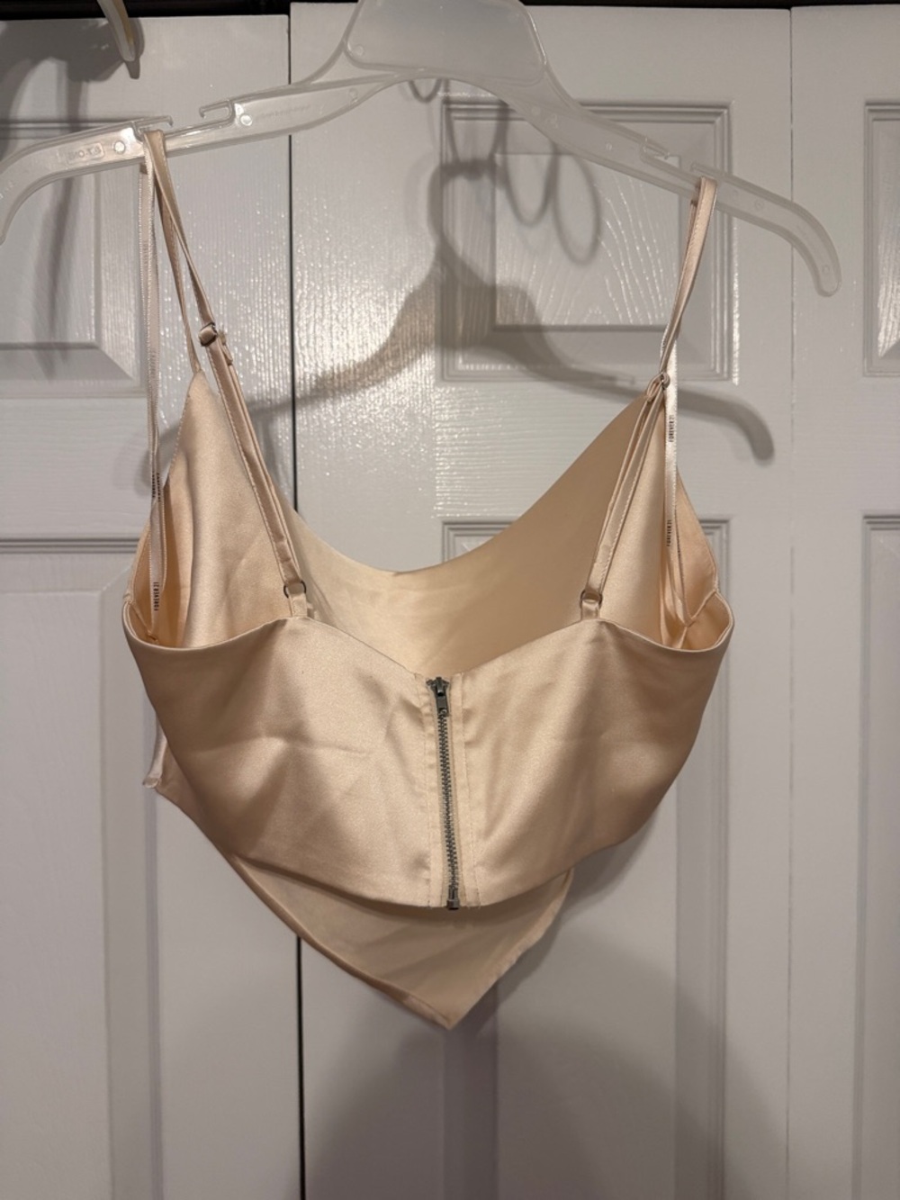 Forever 21 Satin Cowl Top - Champagne Beige - Picture 4 of 5